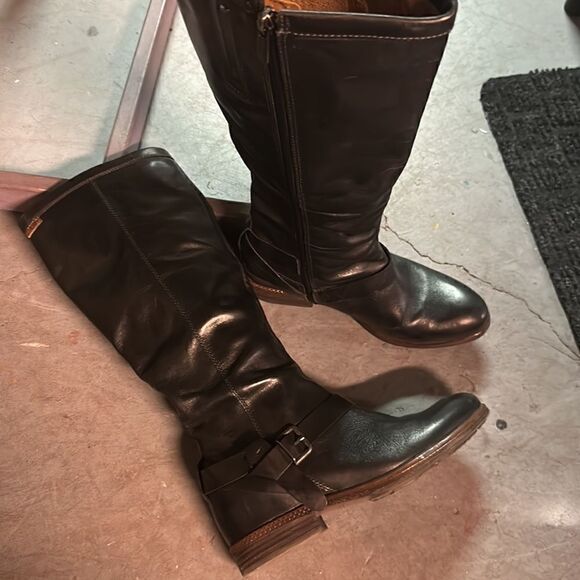 Size 38 Espresso Brown Leather Pikolinos Fall Boots - Picture 1 of 5
